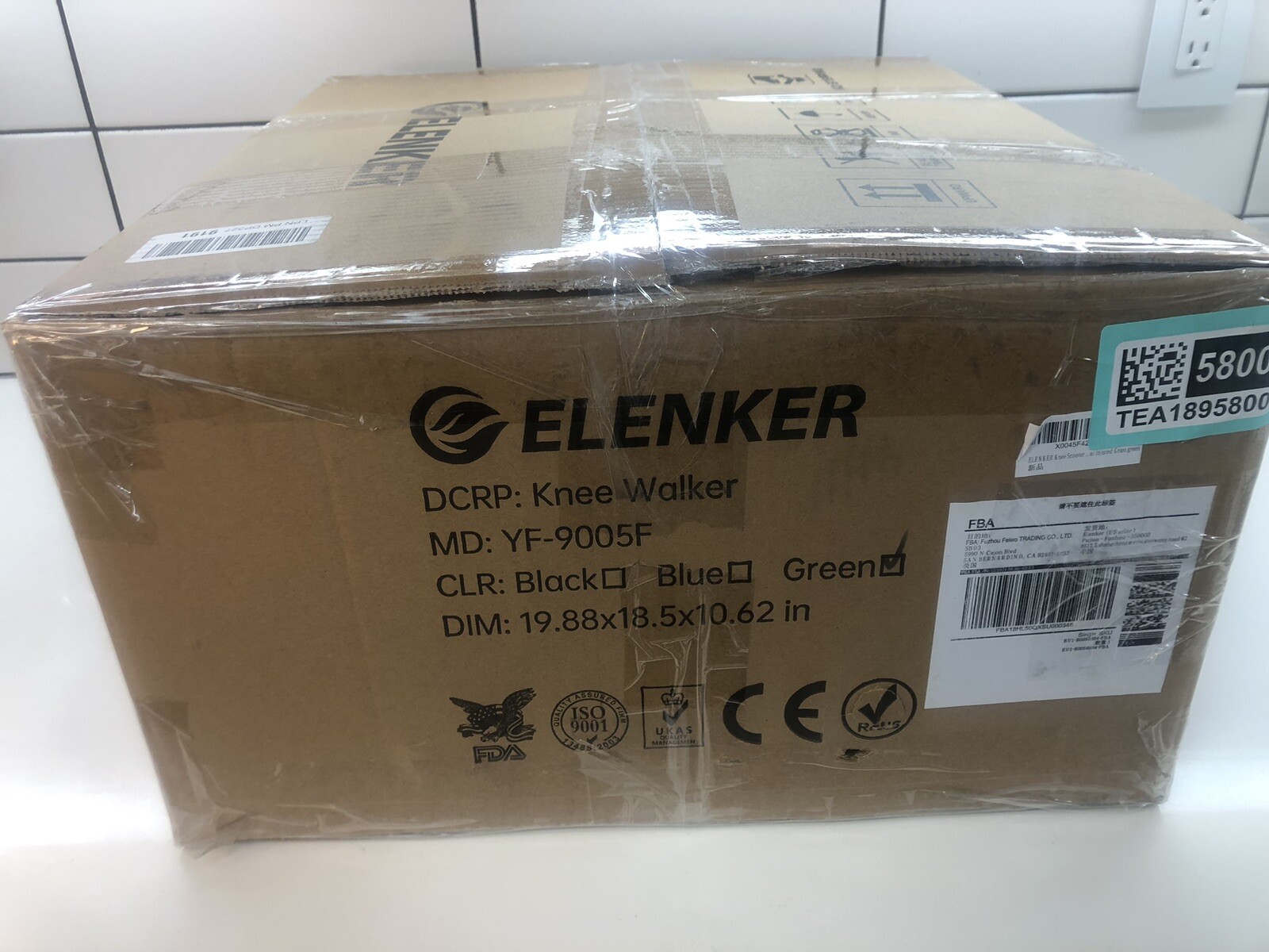 Elenker Knee Scooter YF-9005F Green