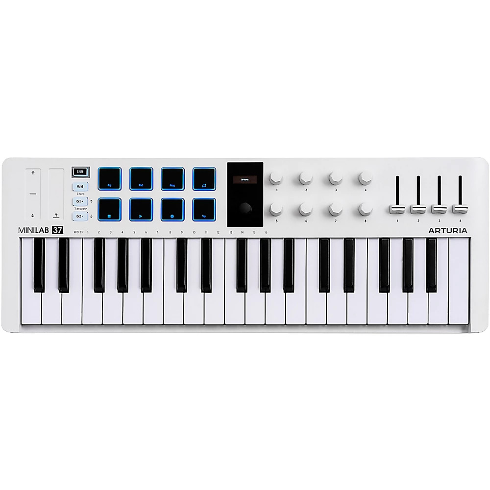 Arturia MiniLab 37 MIDI Controller - White