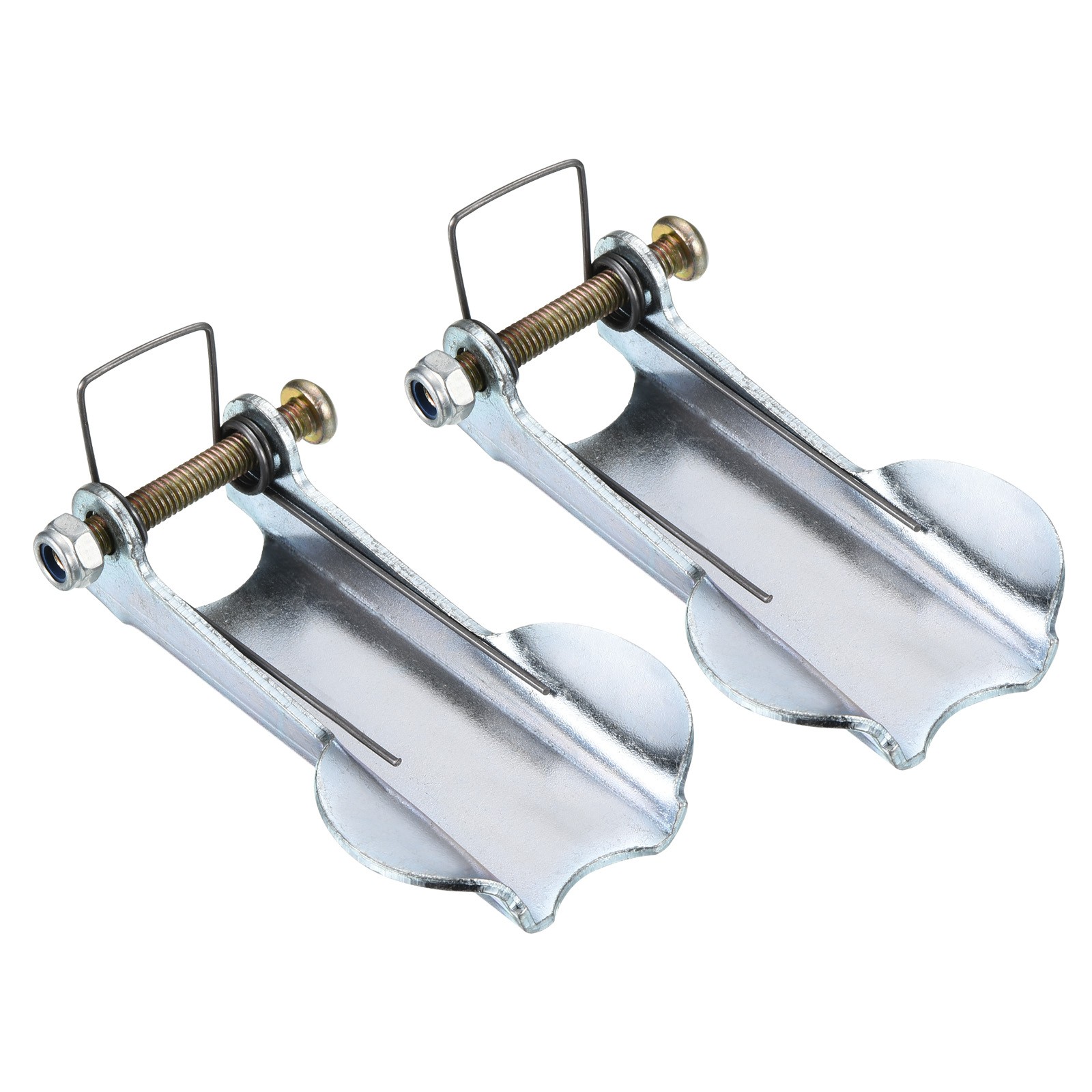 3 Inch Hook Safety Latch Kit, 2 Pack Metal Towing Hitch Replacement, Silver