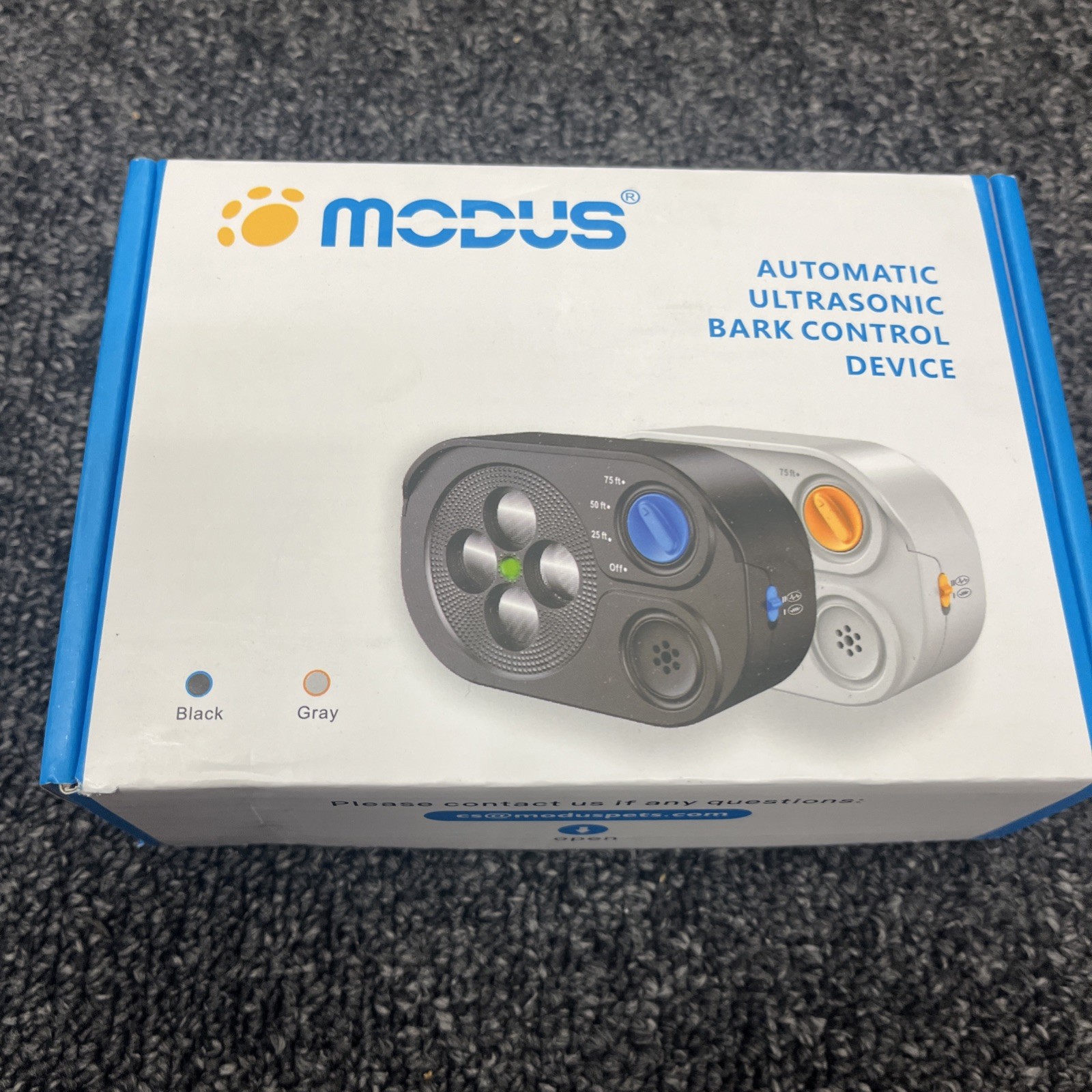 Modus Automatic Ultrasonic Bark Control Device Model M-257, Three Gears, Mint