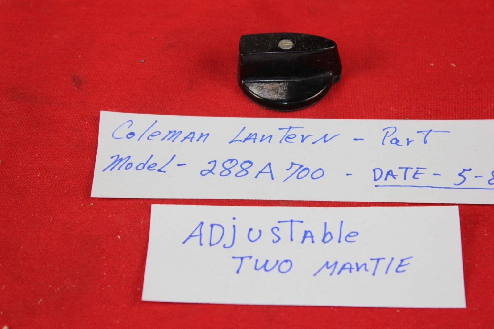 Coleman 288A  Lantern VALVE WHEEL Knob   5 / 86