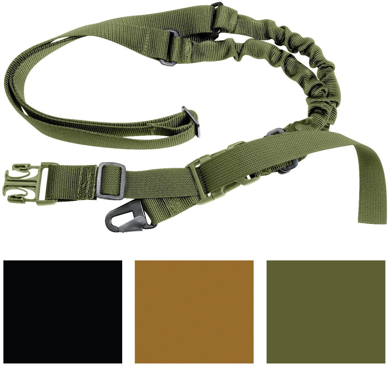 1 Point Tactical Sling Strap Bungee Quick Release Buckle Shotgun Rifle Gun