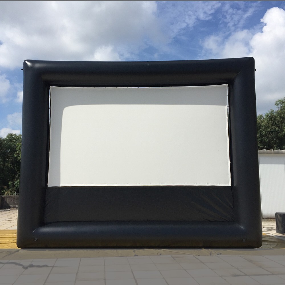 AirAds 16x9ft Inflatable Movie Screen Elastic Wrinkle Free Seamless Home Cinema