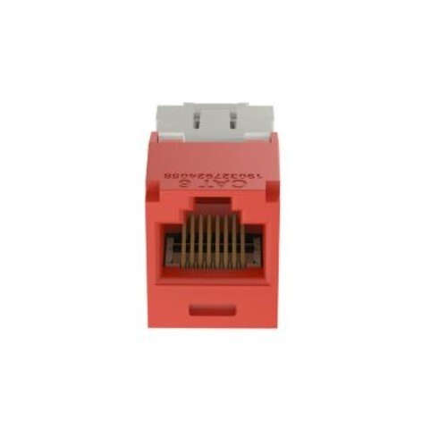Panduit CJ688TGRD Cat-6 Jack Module UTP RJ45 8P8W TG-Style Red