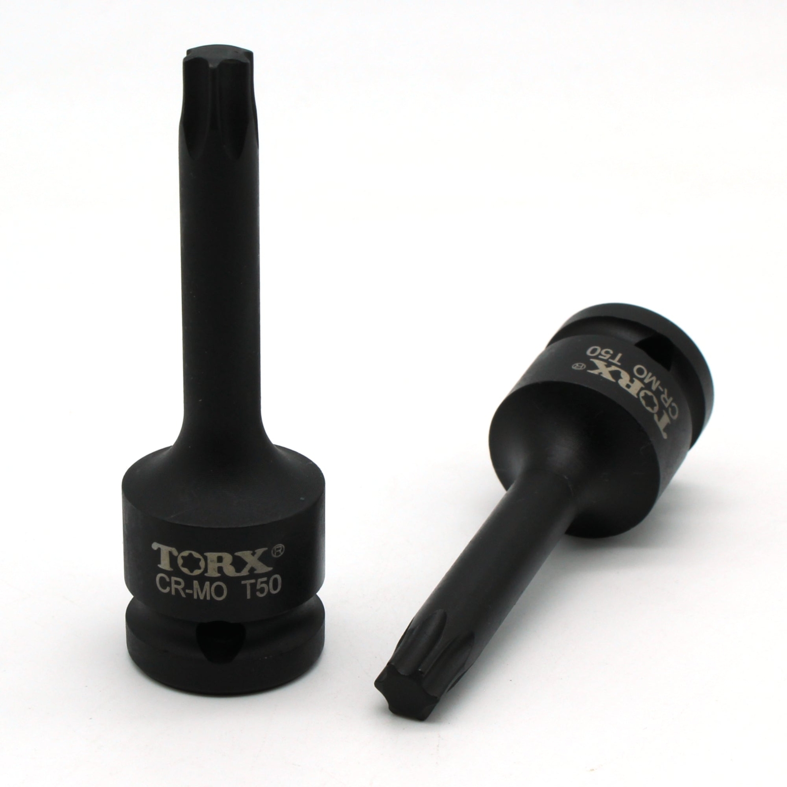 TEMO T-50 3" Long Black Impact Torx Socket Bit 1/2 inch Square Drive Auto Tool