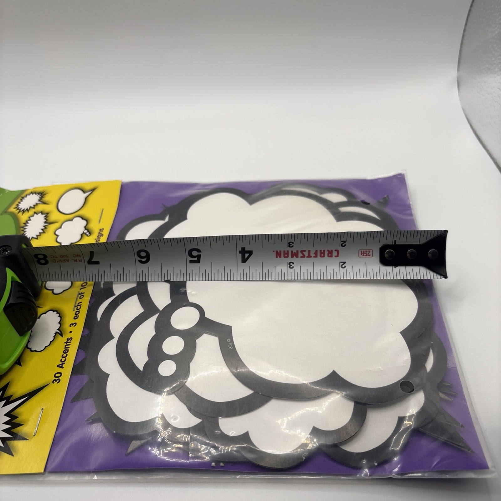 Teacher Created Resources Black & White Speech/Thought Bubbles accents.