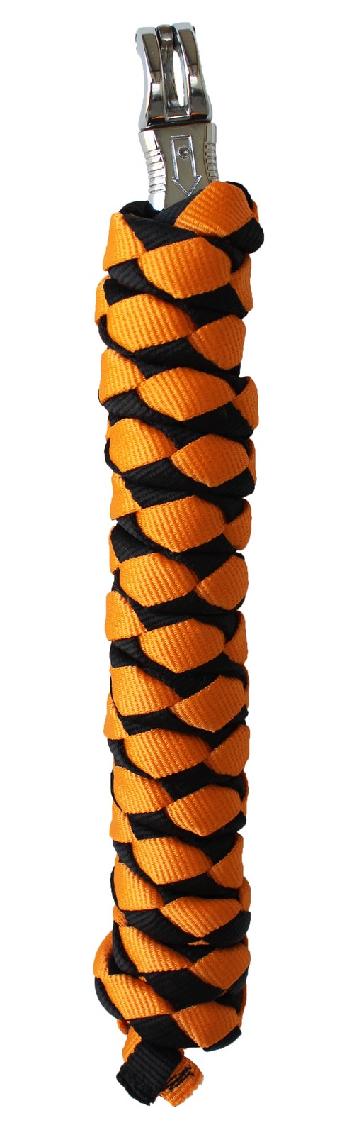 10' ft Horse Halter Lead Rope Heavy Duty 3/4 Dia Panic Snap Orange Black 60524