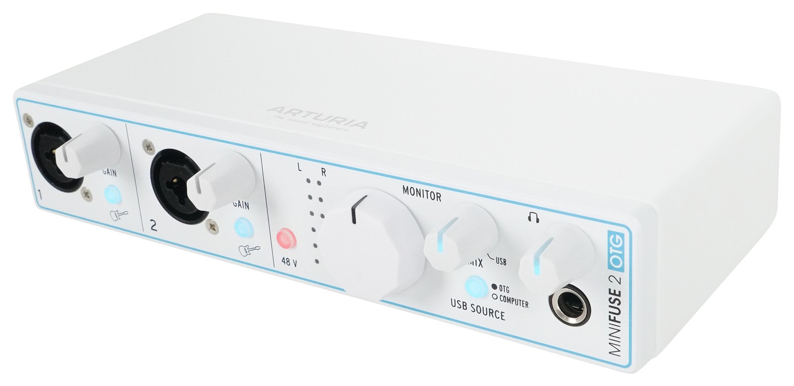 Arturia Minifuse 2 OTG Audio Recording Interface, Bus-Powered / 192 kHz / 24 bit