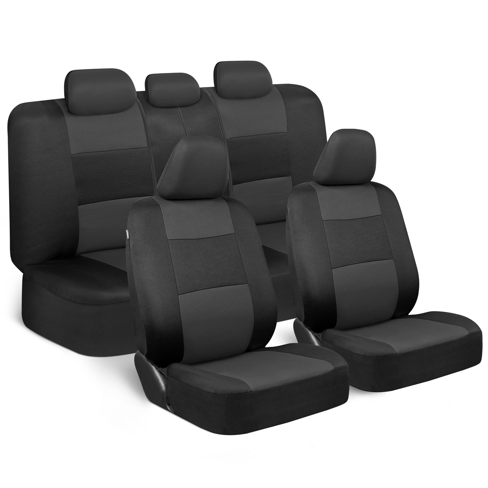 Car Seat Covers for Chevrolet Cruze 2 Tone Charcoal & Black w/ Split Bench