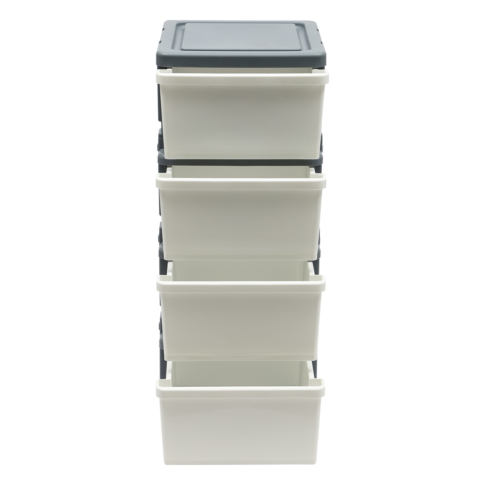 4-Tier File Drawer Storage Box Document Organizer Floor-Mount File Organizer Box