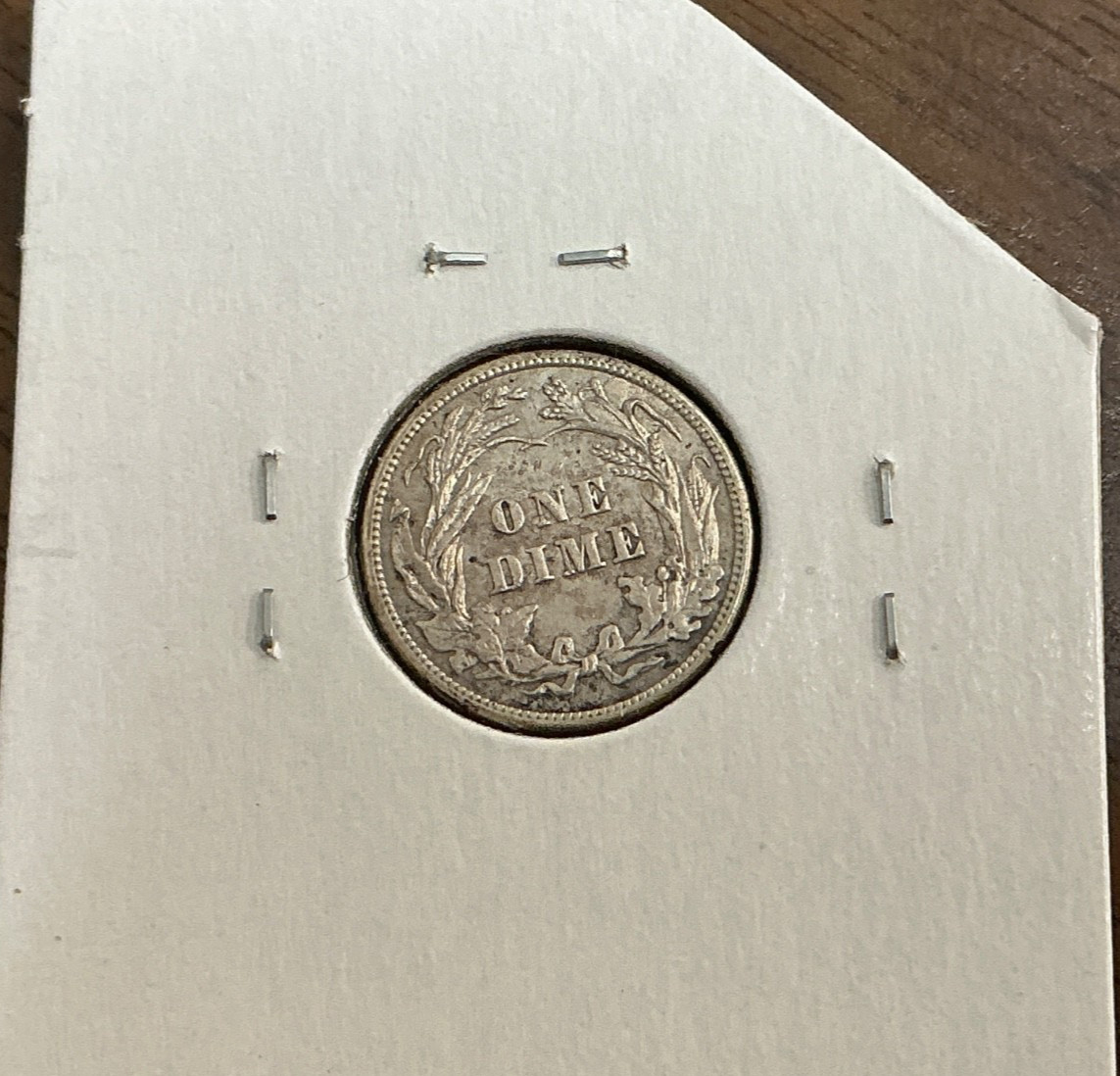 1913 Barber Silver Dime 10C - AU+.