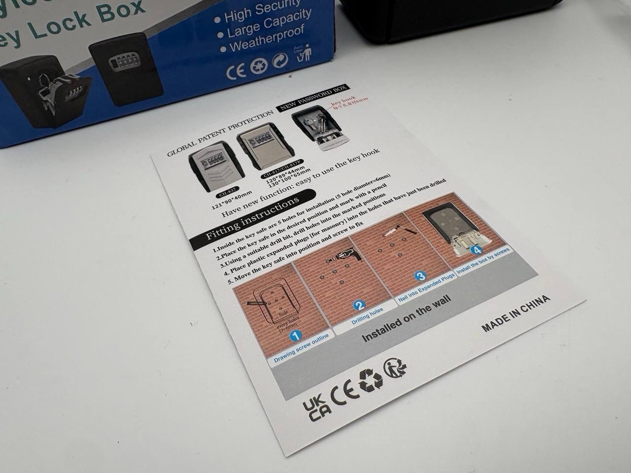 Key Lock Box - Outdoor Weatherproof Key Box