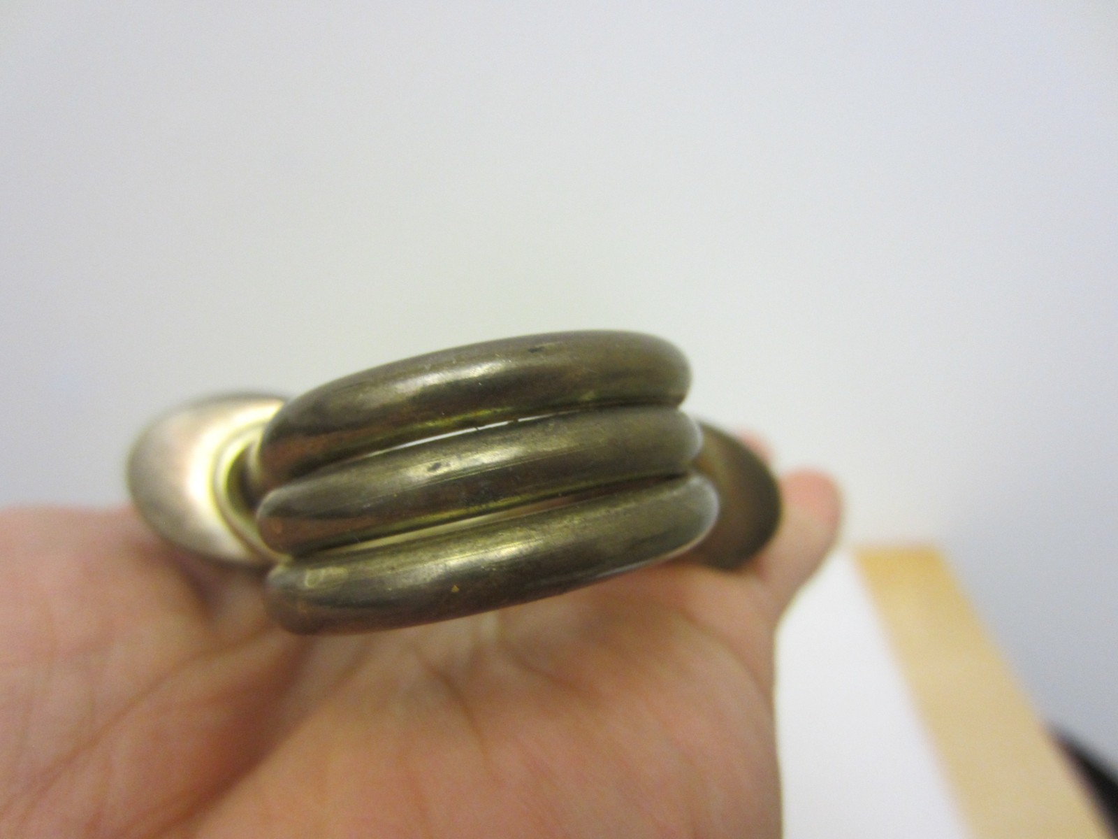 Vintage Solid Brass Exercise Hand Grip Hand Strengthen Exercise Gripper 11.5 Oz