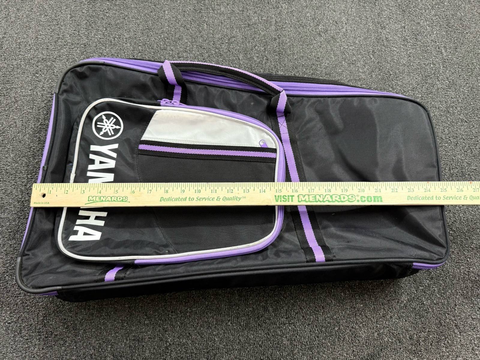 Yamaha SBK 285 Xylophone Bells Bag Carry Case Black Purple Soft Padded Bag Only