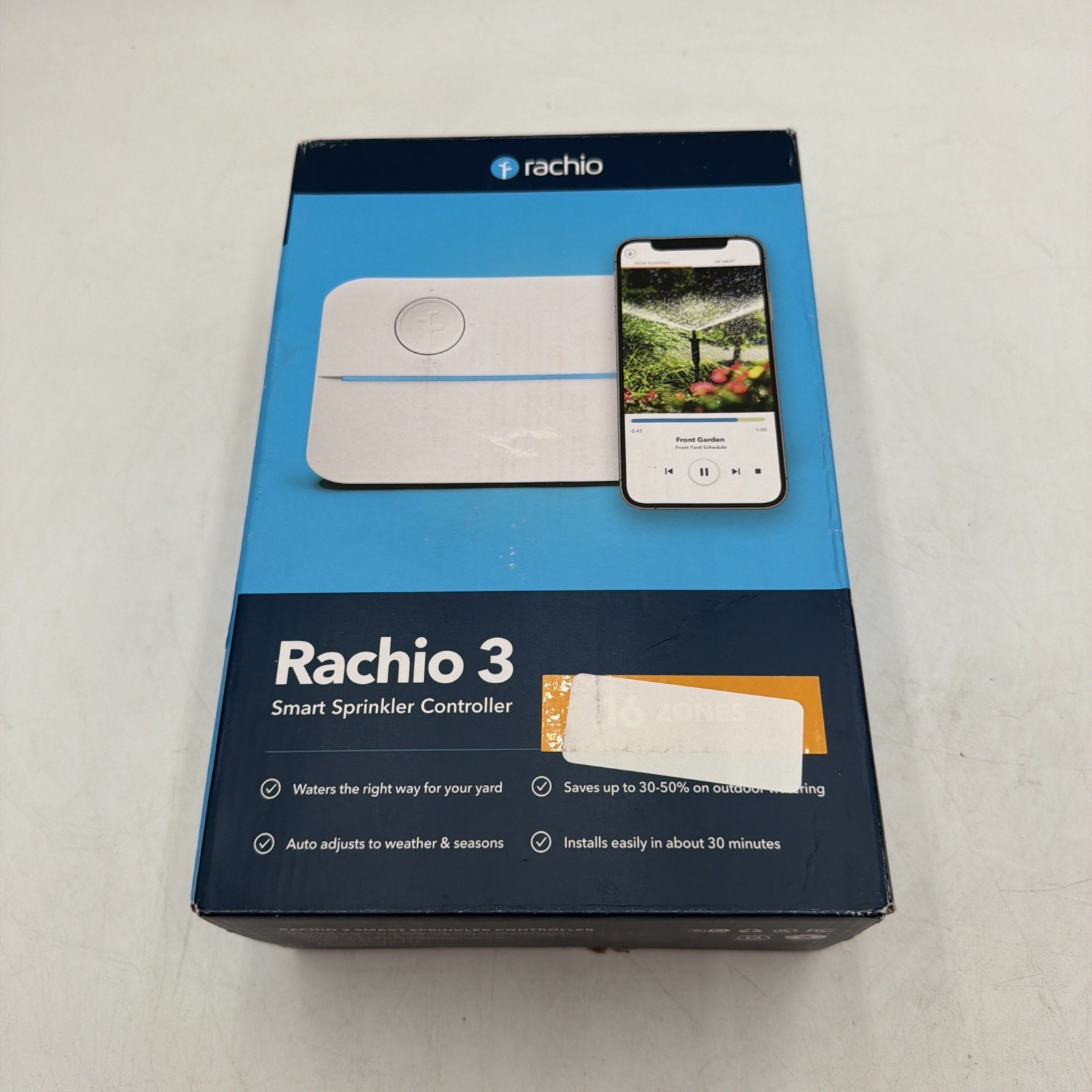 Rachio 3 Wi-Fi Smart Sprinkler Controller 16 ZONE Remote Irrigation FOR PARTS