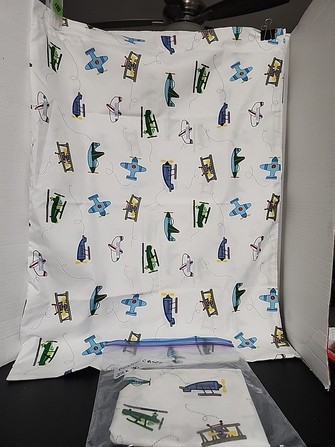 Planes   Handmade Pillow Cases 22 X 30  (2)  New Printed Both Sides