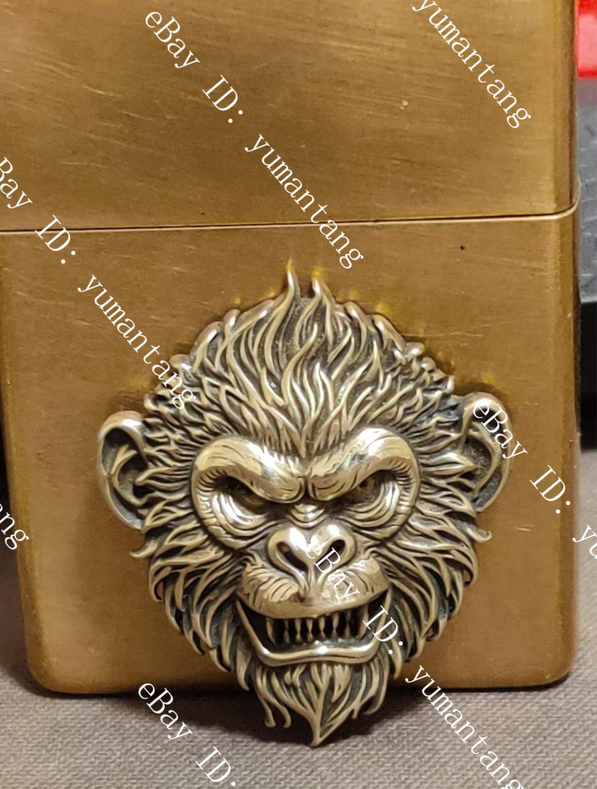 1 piece Brass Zodiac Monkey Badge sticker lighter DIY accessories