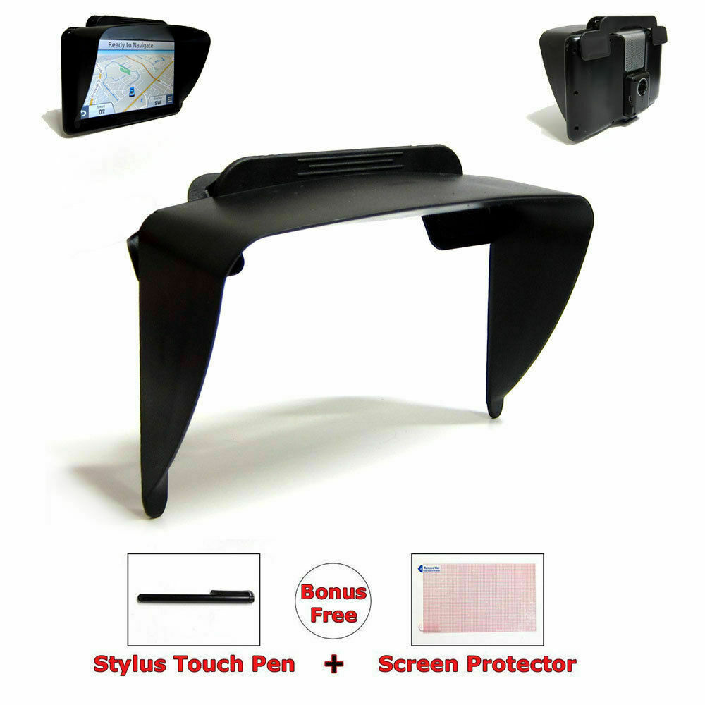 7" Clip-on Visor Sun Shade Sunshade For Magellan RoadMate RV9165T-LM GPS