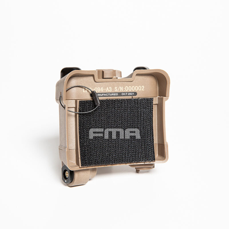 FMA PVS31 IR Infrared Strobe Helmet Battery Storage Case Box & L Cable AOR1