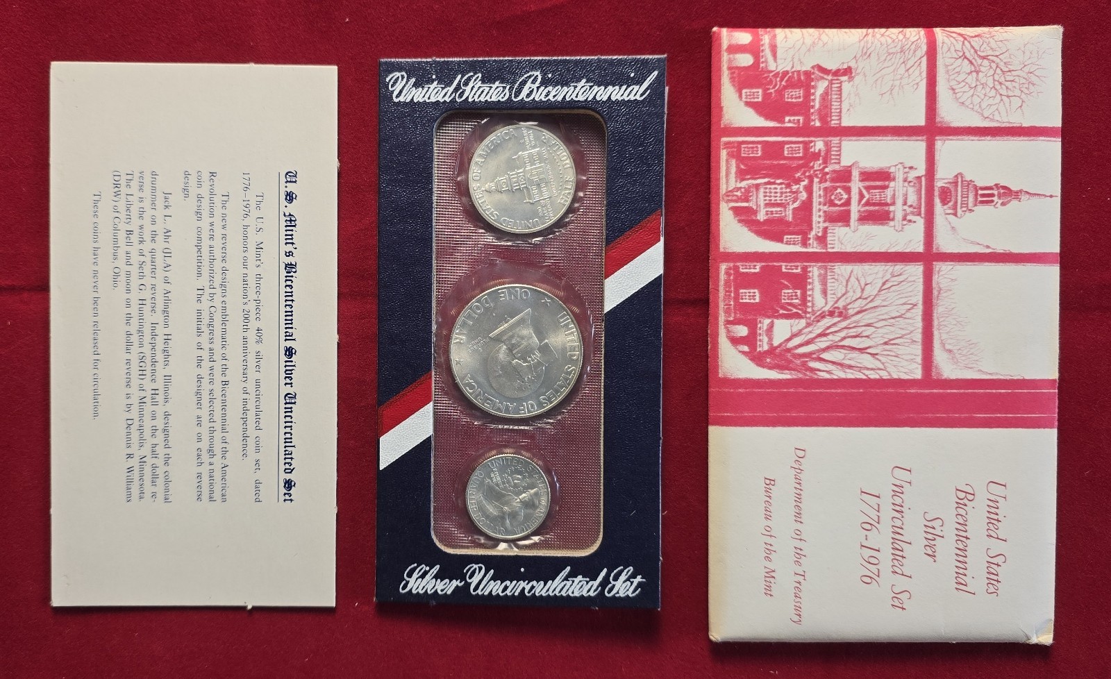 1976-S U.S. Mint Bicentennial Silver Uncirculated Set in OGP/COA (White Envelope