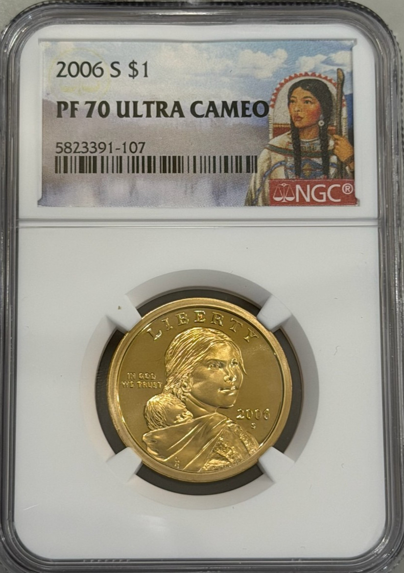 2006-S Sacagawea Dollar PF 70 Ultra Cameo NGC