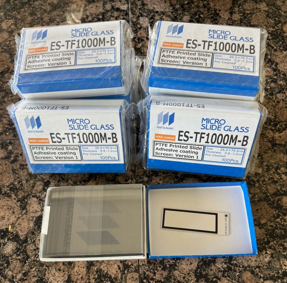 Matsunami Microscope Glass Slides Coated 100/box MAS