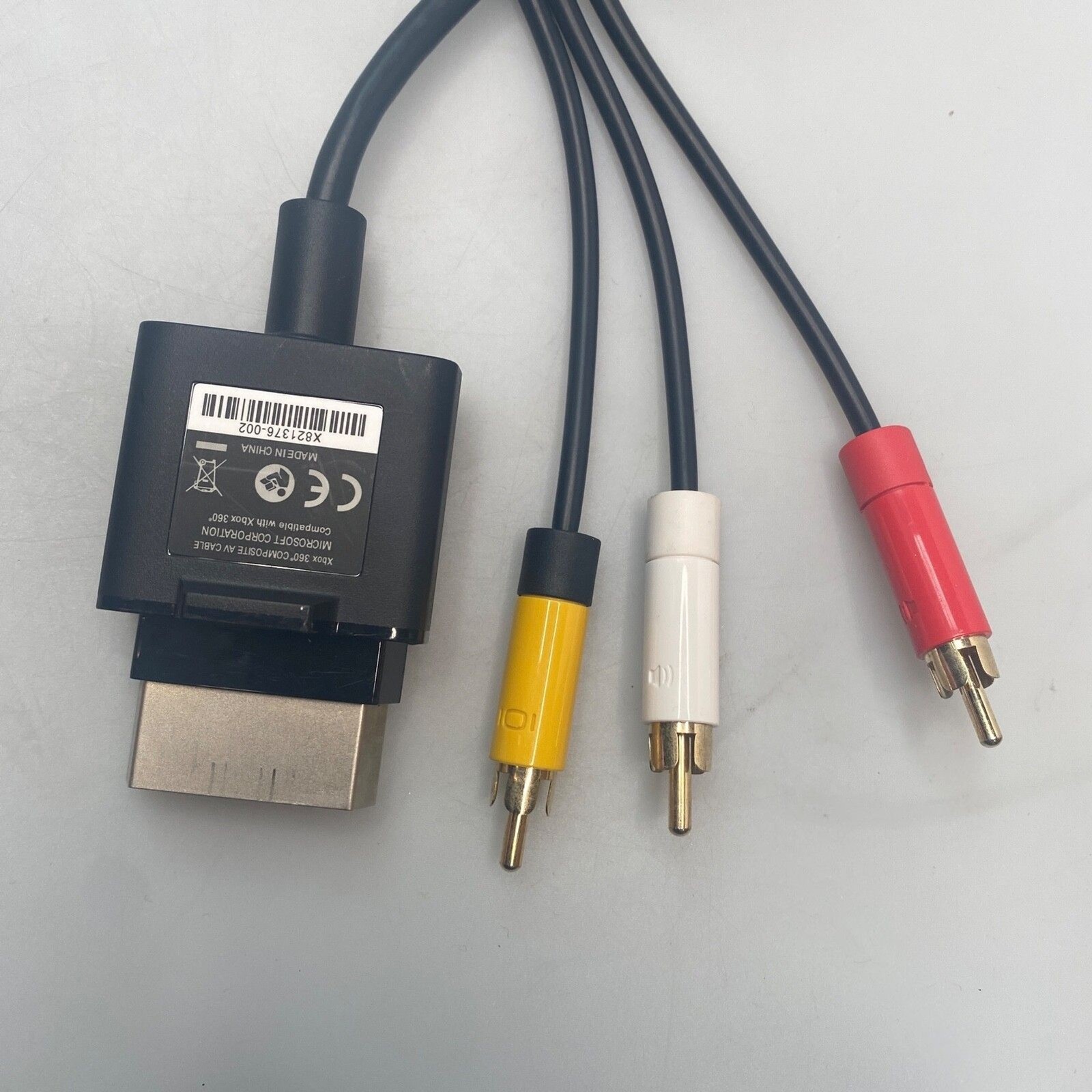 Xbox 360 Microsoft OEM RCA Composite A/V Cable Adapter X821376-002-