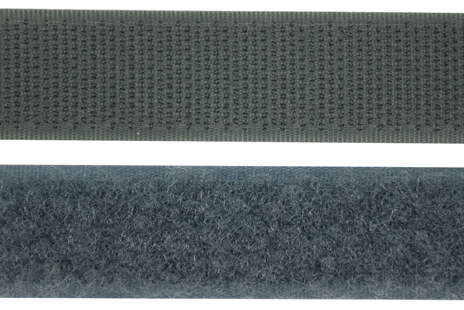 Hook and Loop Tape Gray 20-100mm Wide per 1m