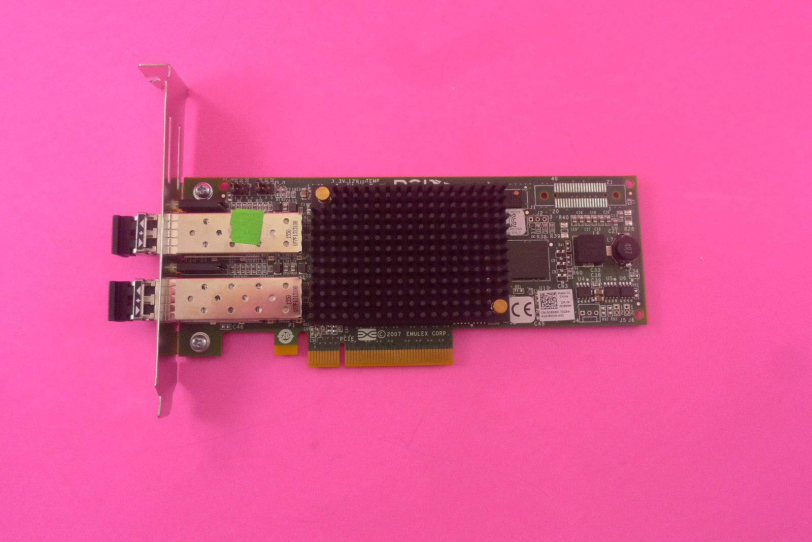 NEW GENUINE Dell Emulex 8GB Dual Port FC PCI-e+SFP HBA Network Card C856M