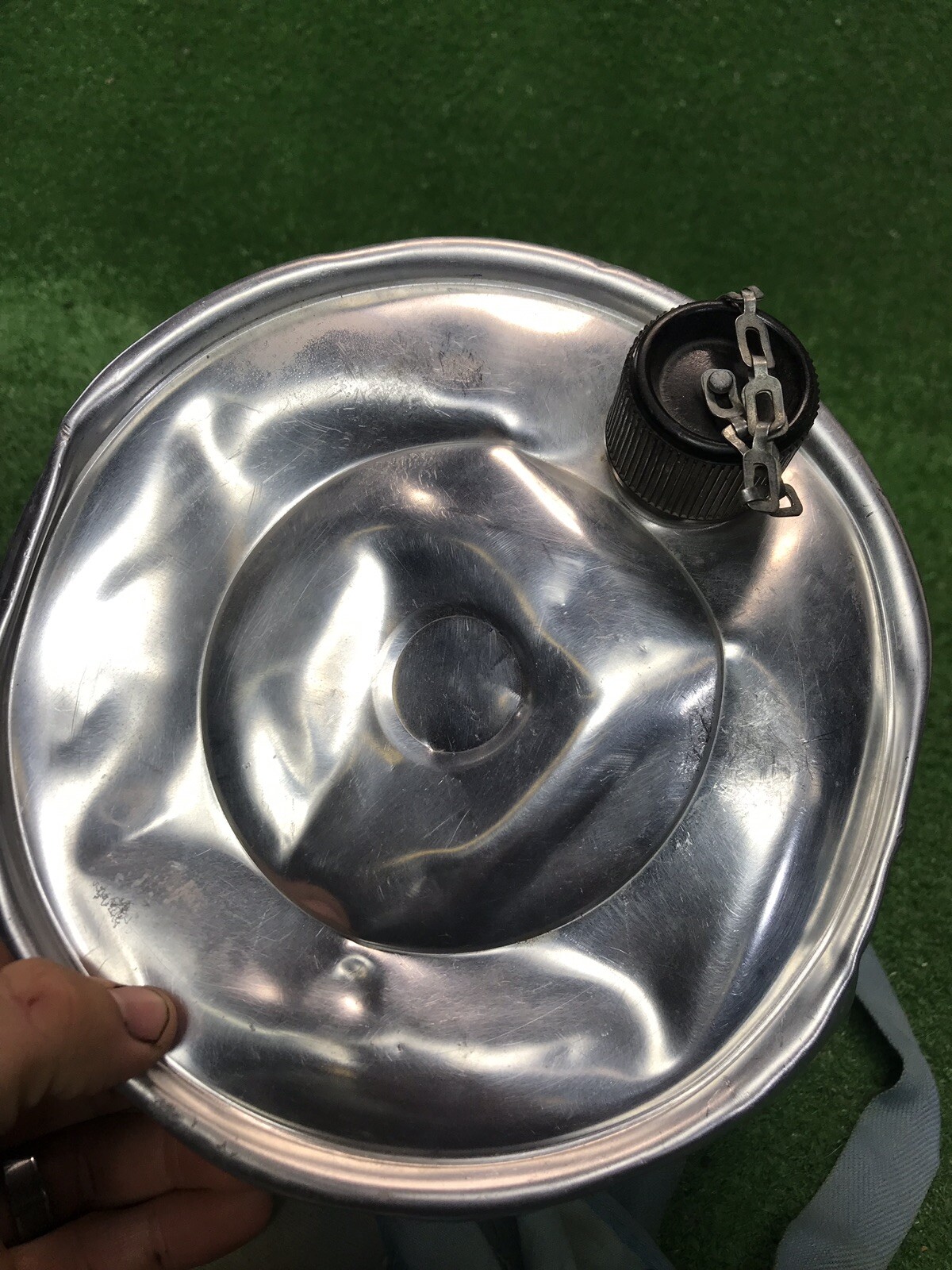 Vintage Boy Scouts Light Blue Distressed Aluminum Canteen