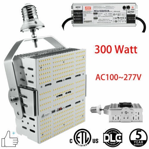 300W LED Shoebox Retrofit Kit Light For Parking Lot Tennis Court Warehouse Store