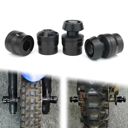 Front Rear Axle Sliders Fit for XT250 2008-2024/ TT-R125/ TT-R230 2005 Black