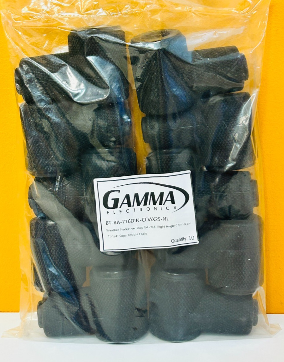 Gamma Electronics BT-716-COAX25-NL (Lot of 10) Weather Protective Boot. New!