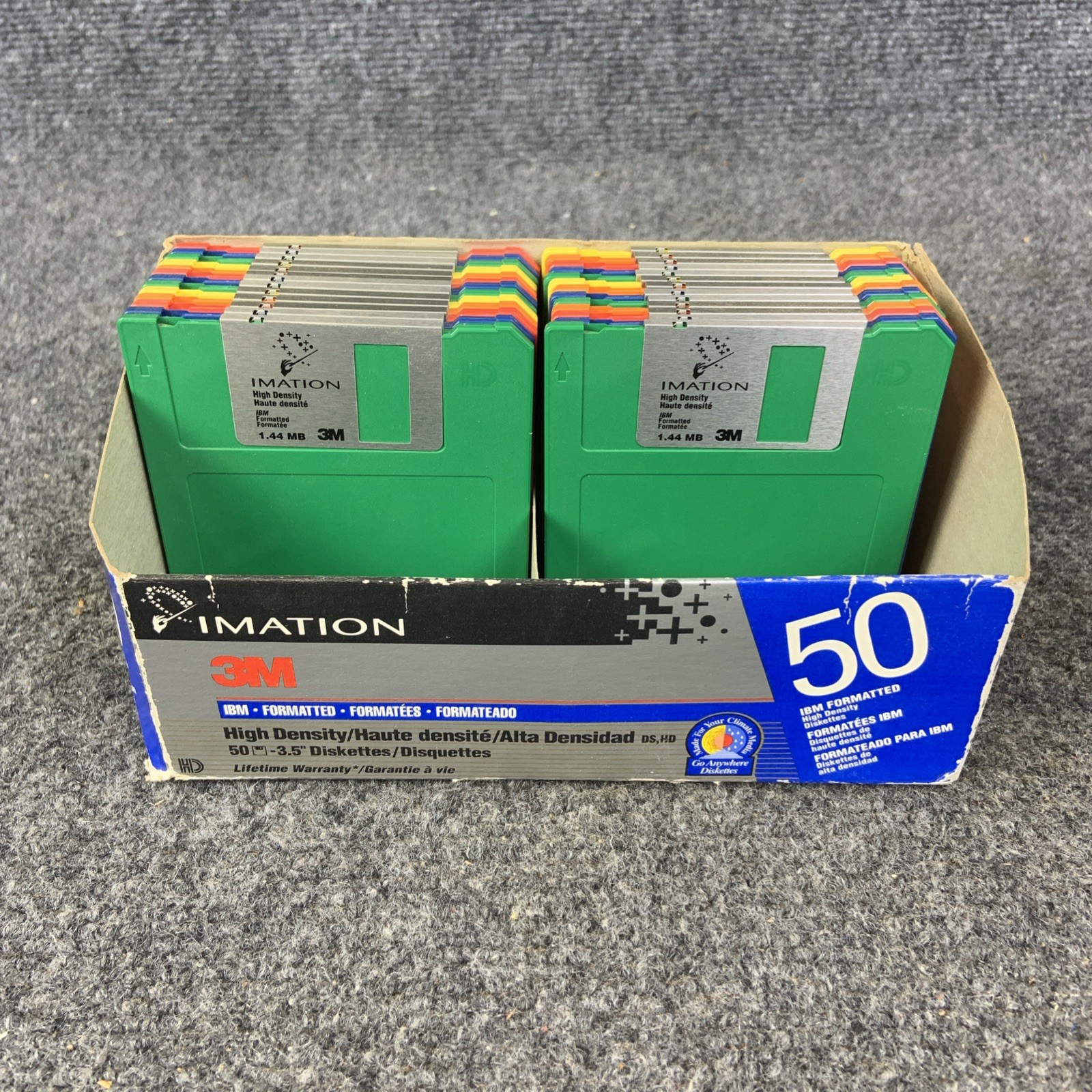 Lot of 26 Imation 3M IBM Formatted High Density 3.5" Diskettes NEW