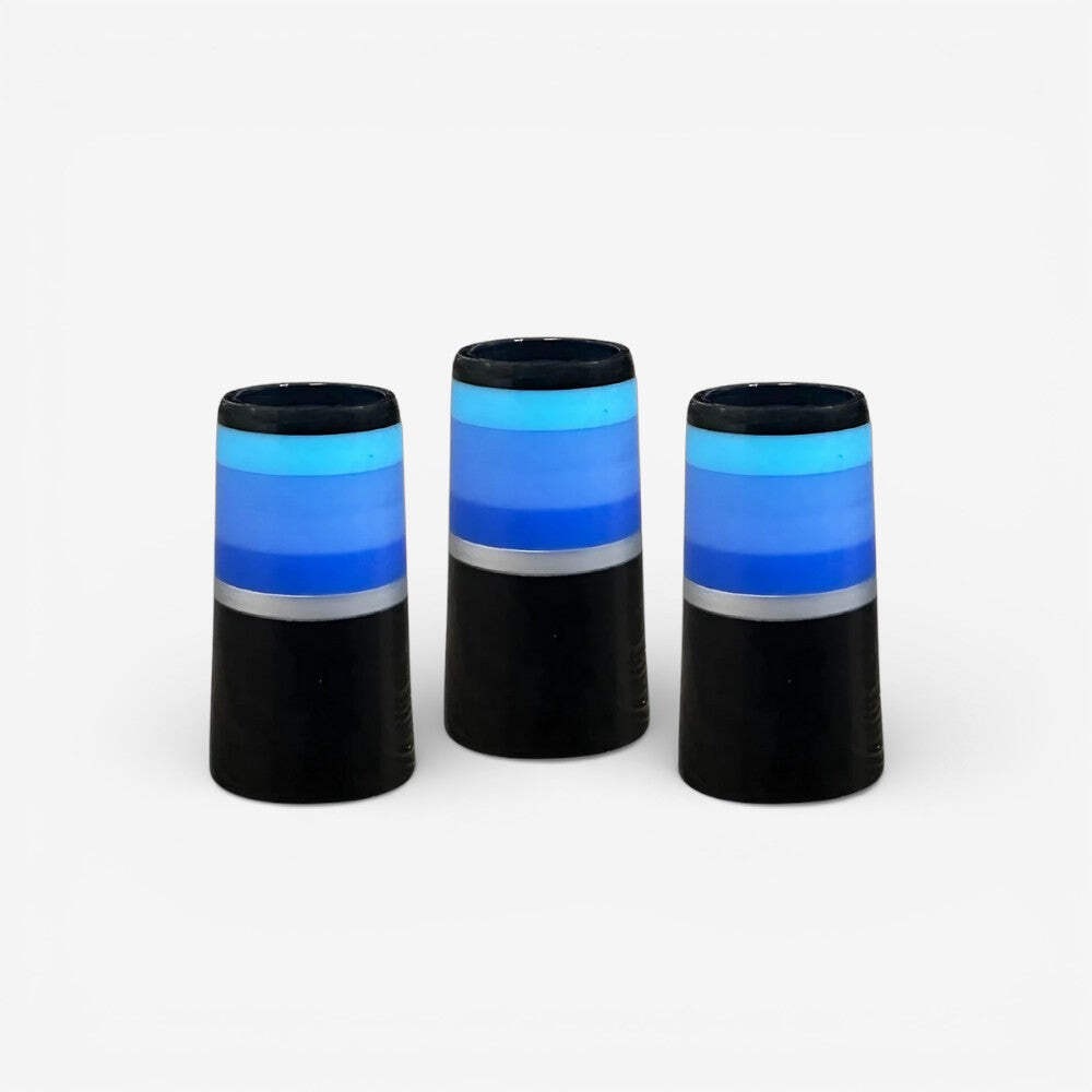 Monochrome – Blue (Black Base) Ferrules