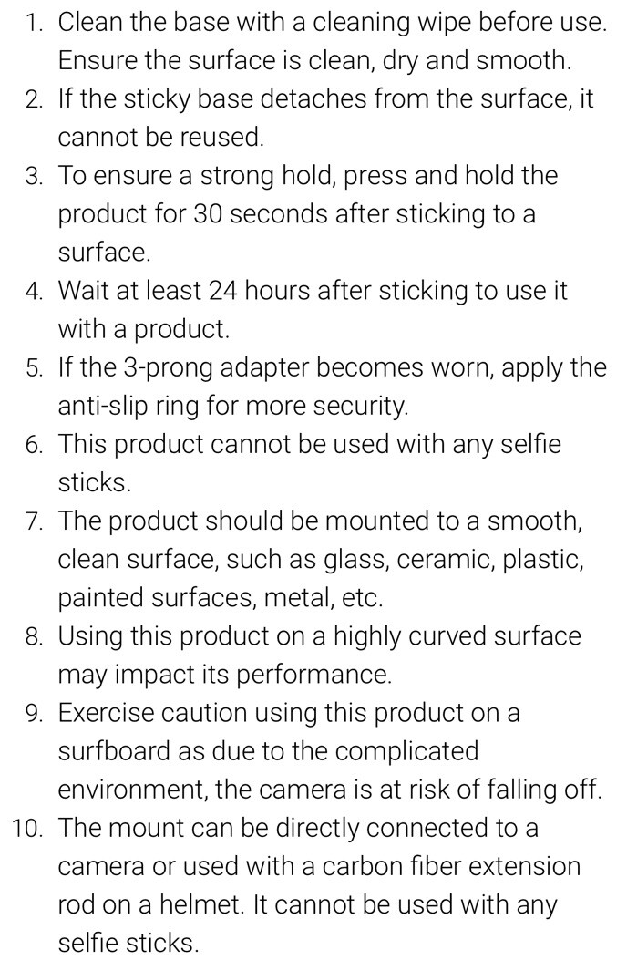 Original Insta360 Flexible Adhesive Mount - Strong & Versatile Attachment