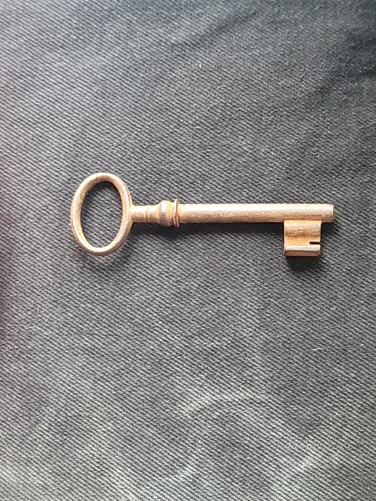 Old French Iron Skeleton Key☆ Antique Metal Key!