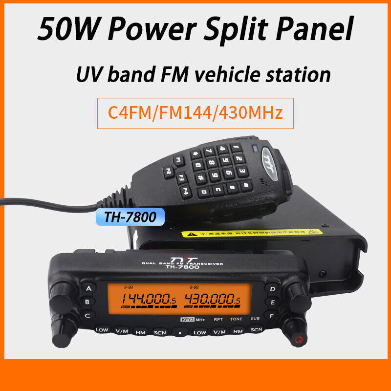 NEW TYT TH-7800 DUAL BAND U/VHF 134-174 MHZ 50W MOBILE RADIO CROSS BAND REPEATER