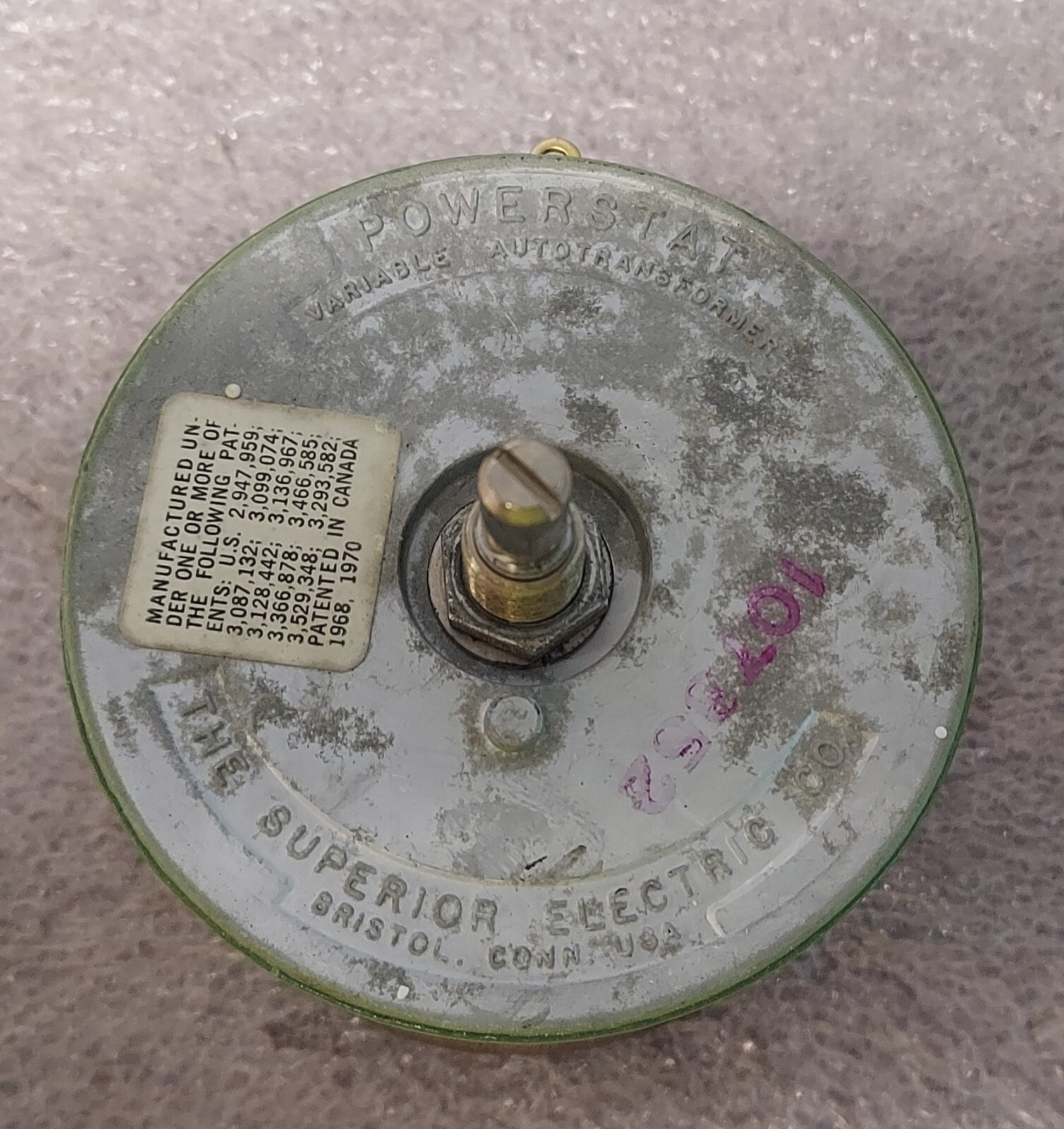 '1 PIECE' - PN# 10B - POWERSTAT - TRANSFORMER, VARIABLE