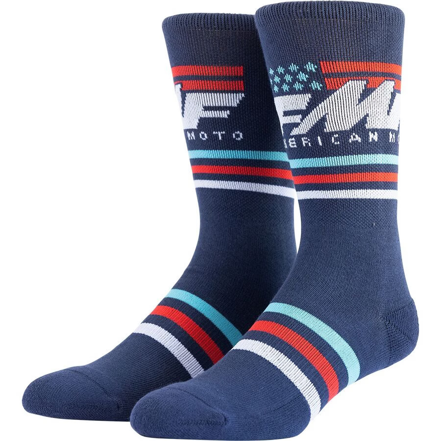 FMF American Moto Socks - Navy FA25194902-NVY-OS