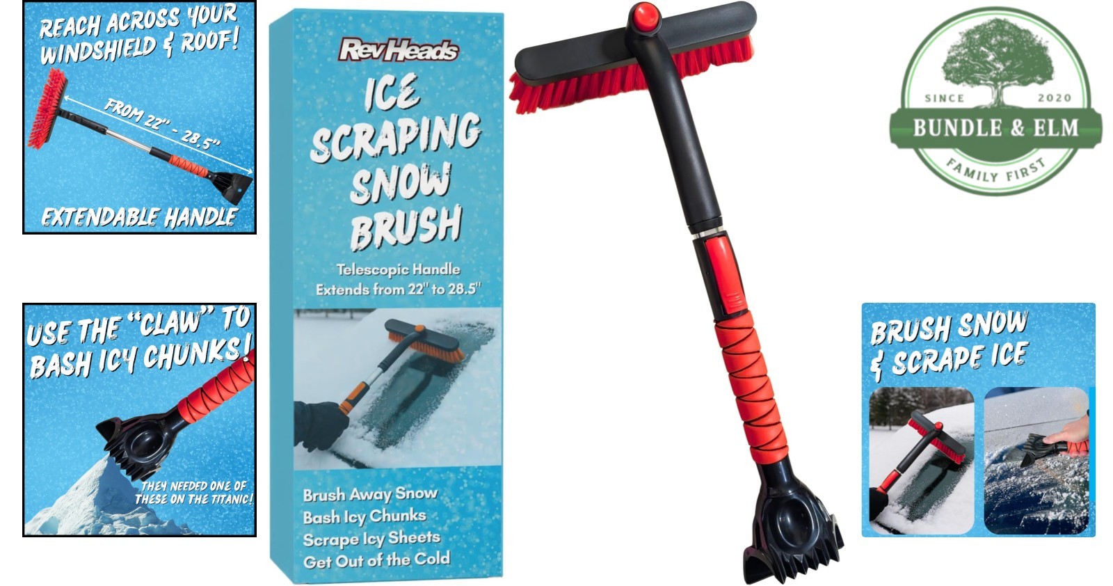 Snow-Busting Telescopic Ice Scraper: Ideal for Extreme Cold Weather Climates