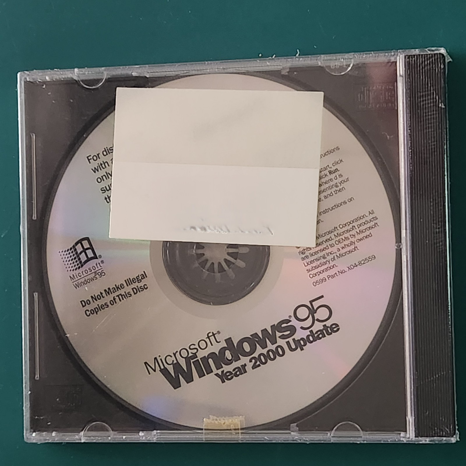 SEALED Vintage RARE Microsoft Windows 95 Year 2000 Update (Y2K) CD NEW