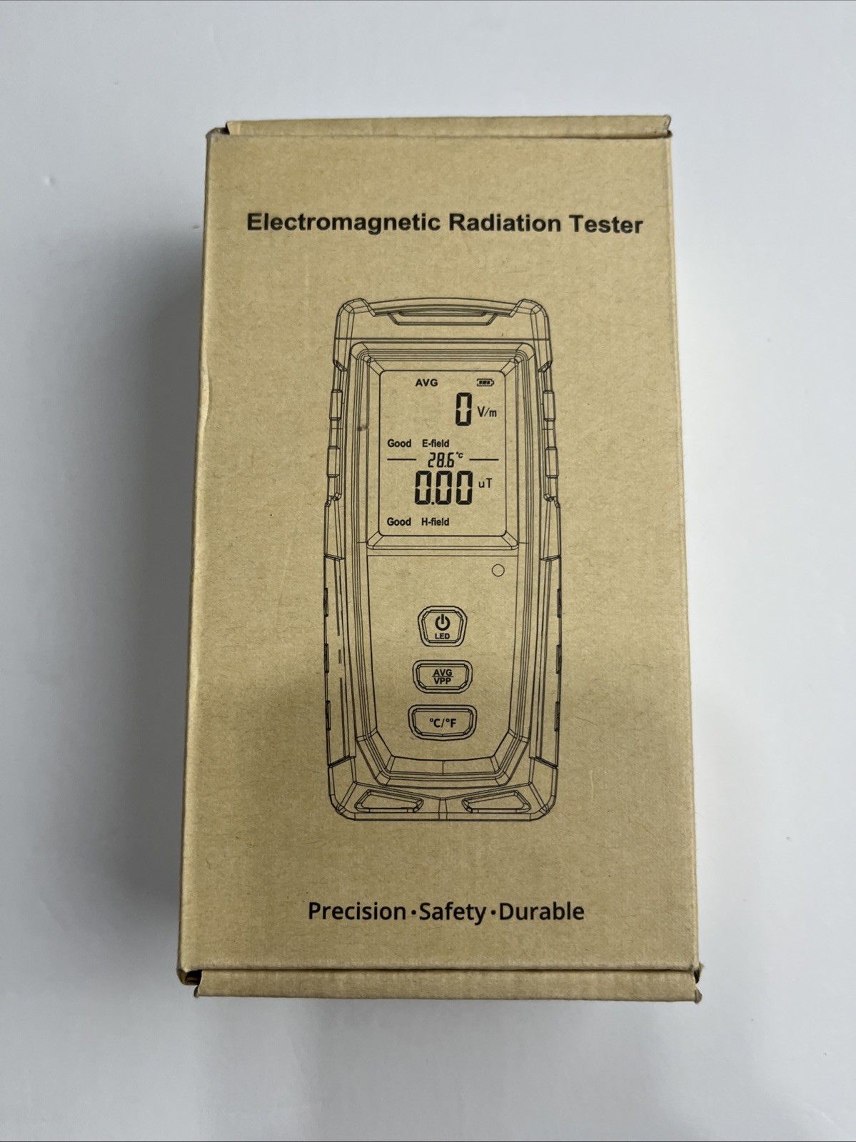 Wintact WT3121 Handheld EMF Meter 2-in-1 Digital Radiation Detector & Cable NIB