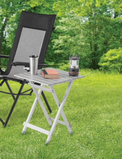 Compact Lightweight Aluminum Folding Camping Table Rust-resistant for Backyard