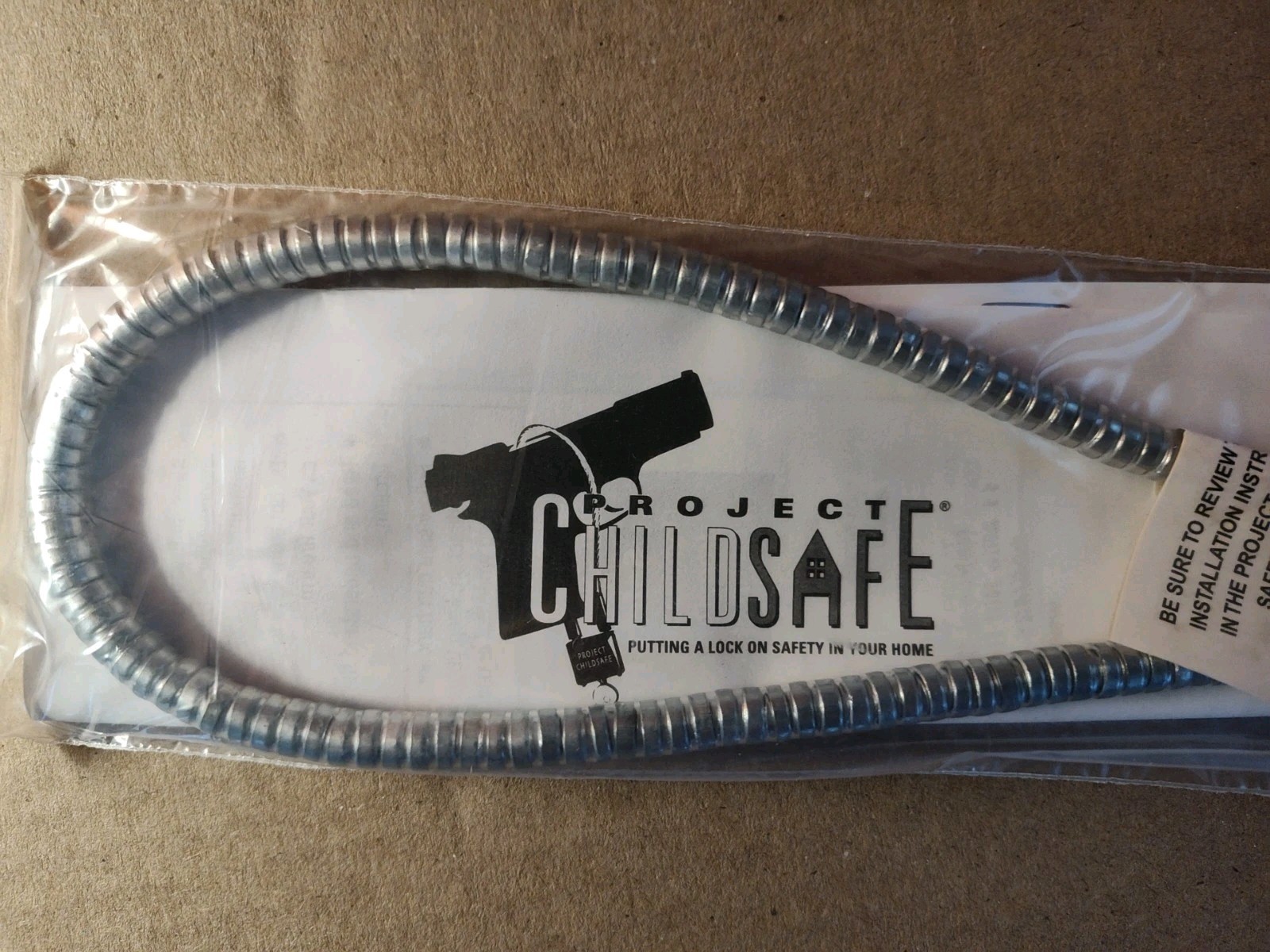 2 Project Child Safe Firearms Guns Weapons Cable Safety Locks Padlocks NIP