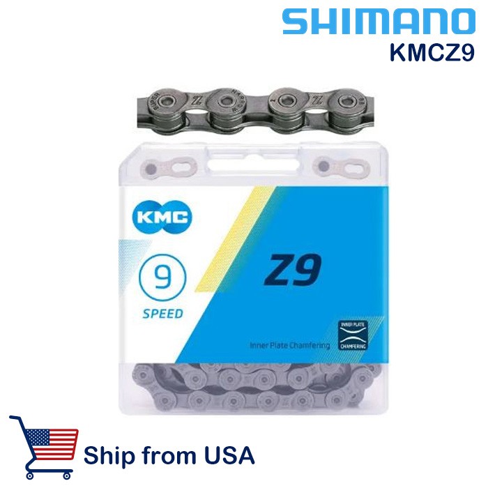 KMC Z9 9 Speed Chain 116 link Magic Button Fit Shimano SRAM Campagnolo Bike MTB