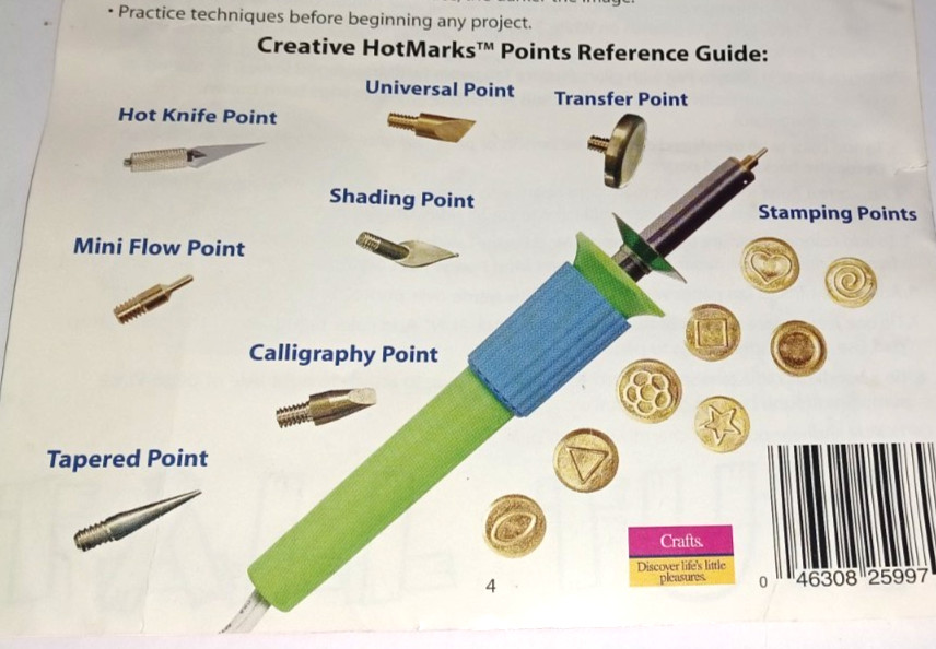 Walnut Hollow Creative Hot Marks Scrapbooking Tool 15 Points Hot Cutting stamps