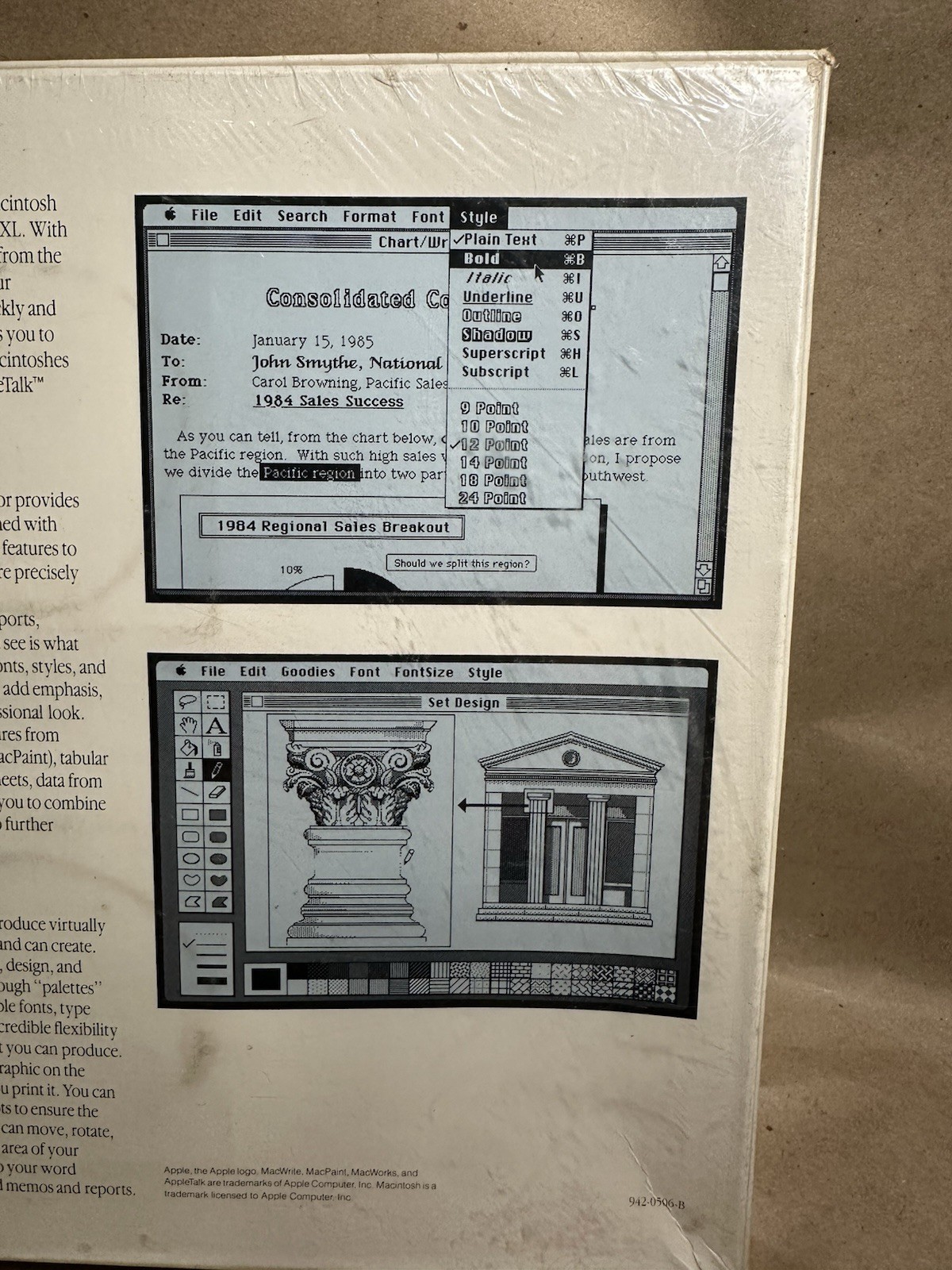 Vintage Apple Macintosh Pascal Software Macintosh XL MacWorks MacWrite Sealed