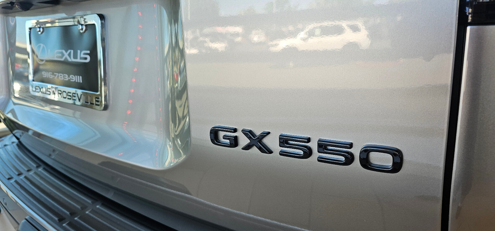 GENUINE NEW OEM GLOSS BLACK LEXUS GX 550 BLACK OUT EMBLEM OVERLAY PT948-60240-02