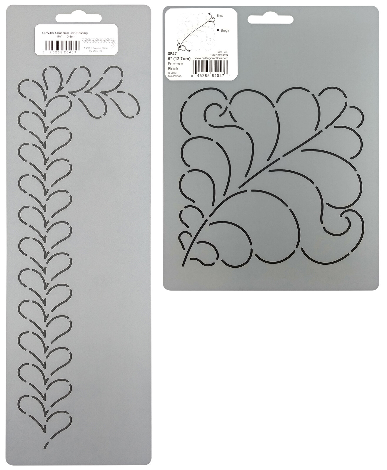 Feather Quilting Stencils Hand Quilt Sashing Border Templates and Block Patterns